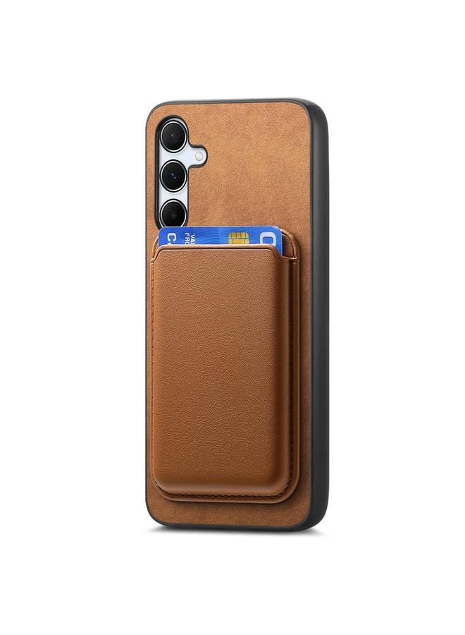 اس-توب جراب لهاتف Samsung Galaxy M54/F54 5G Retro Magsafe Card Bag غطاء خلفي من البولي يوريثان - Image 2