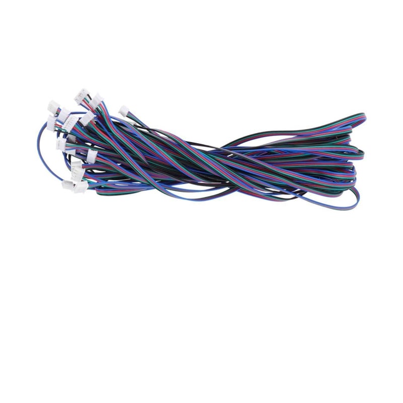 10PCS Motors Cable to White Terminal Connector Cables for Printer Parts Lightweight and Design for Practical Use Random Color - Image 1