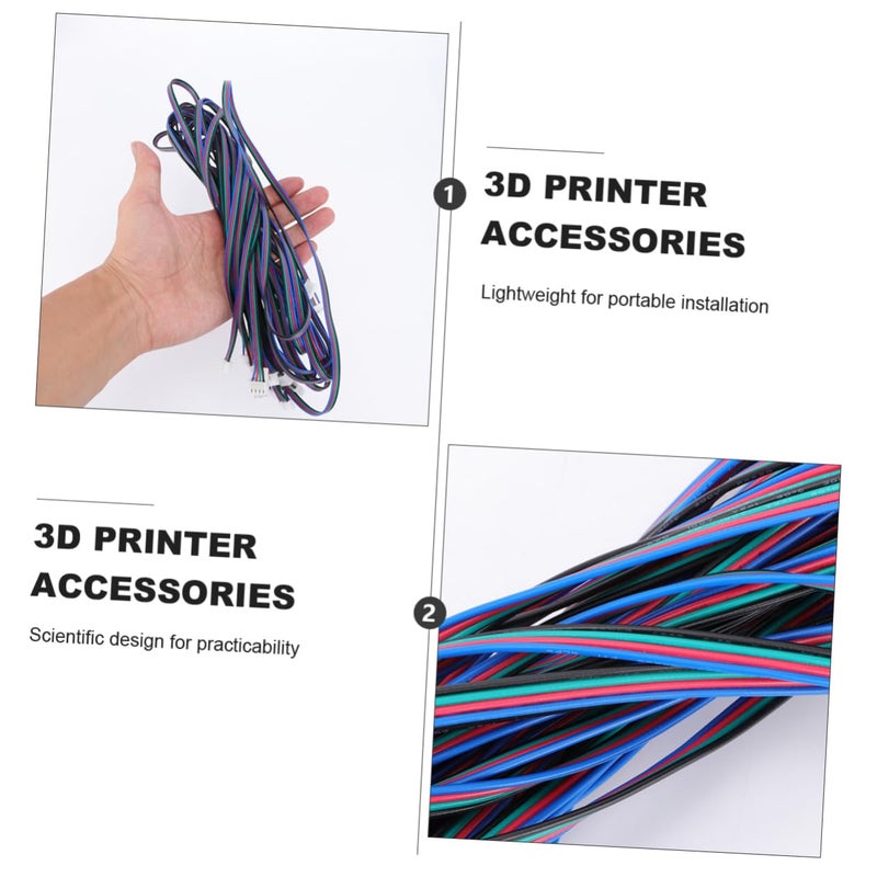 10PCS Motors Cable to White Terminal Connector Cables for Printer Parts Lightweight and Design for Practical Use Random Color - Image 4