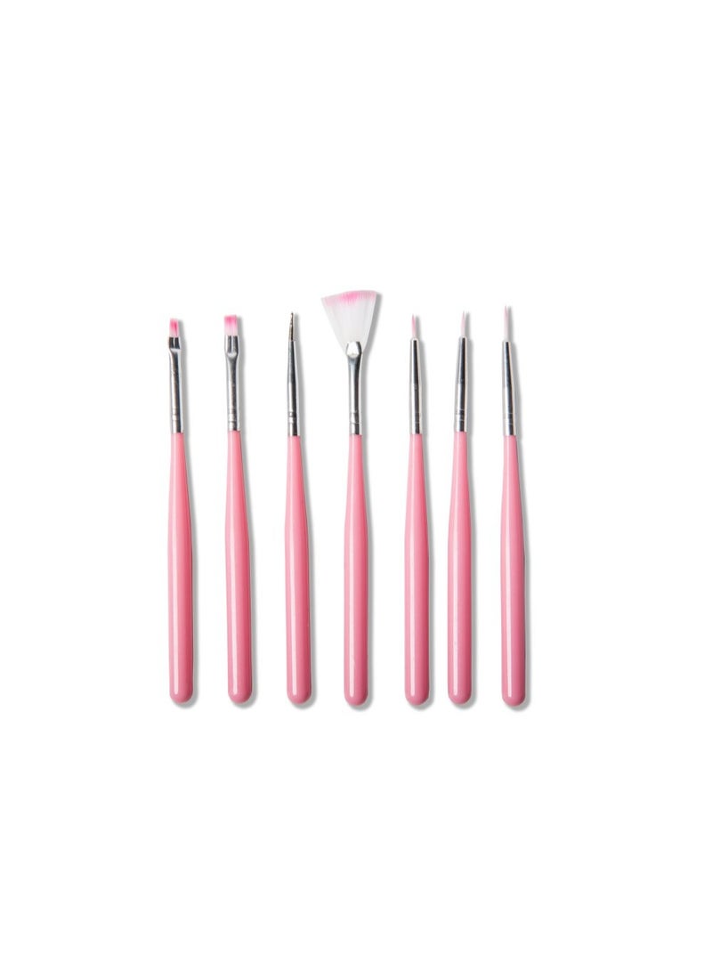 7pcs Cake Decorating Tools Baking Accessories Multifunction Pastry Nail Painting Art Brush Set, Cake Icing Pen Fondant (Pink) - Image 3