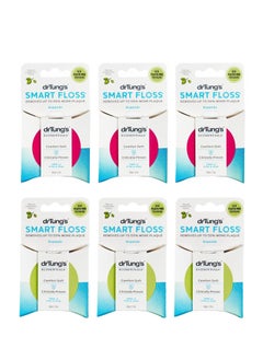 drTung's DrTung's Smart Floss - Natural Floss, PTFE & PFAS Free Floss, Gentle on Gums, Expands & Stretches, BPA Free Floss - Natural Dental Floss Cardamom Flavor (Pack of 6)  - Image 1
