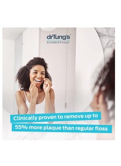 drTung's DrTung's Smart Floss - Natural Floss, PTFE & PFAS Free Floss, Gentle on Gums, Expands & Stretches, BPA Free Floss - Natural Dental Floss Cardamom Flavor (Pack of 6)  - Image 3