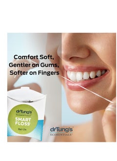 drTung's DrTung's Smart Floss - Natural Floss, PTFE & PFAS Free Floss, Gentle on Gums, Expands & Stretches, BPA Free Floss - Natural Dental Floss Cardamom Flavor (Pack of 6)  - Image 4
