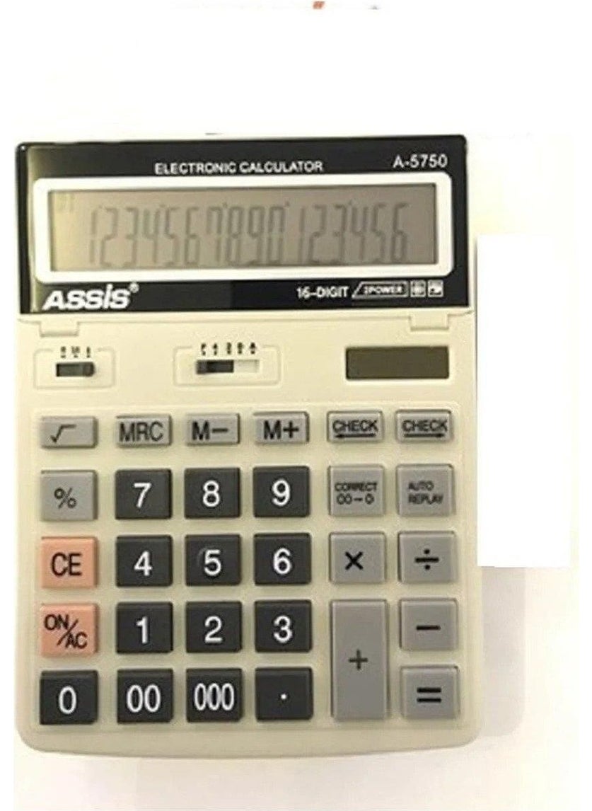 Cassa - Electronic Calculator 16 Digits Gray - Image 1