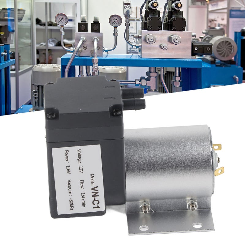 Vacuum Suction Pump Negative Pressure with Stand ‑80kpa 10W DC24V/DC12V - Image 1
