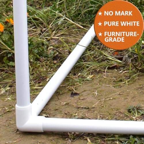 letsFix 1-1/4" PVC Fittings 3 Way (10-Pack) Furniture Grade, Elbow Connector, Heavy Duty for DIY Furniture, Frames, UV Resistant - Compatible with 1-1/4" Schedule 40 PVC Pipes‌ - Image 3