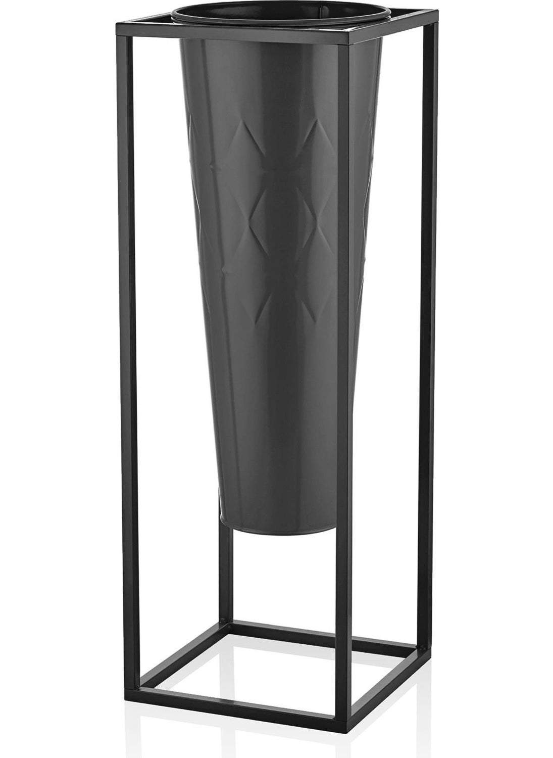 THE MIA Prism Vase & Flower Pot Black 80X30X30 cm  - Image 1