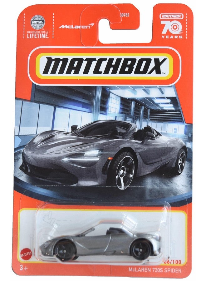 Matchbox McLaren 720s Spider, 1:64 Scale, 70 Years, Gray, Unisex Kids
