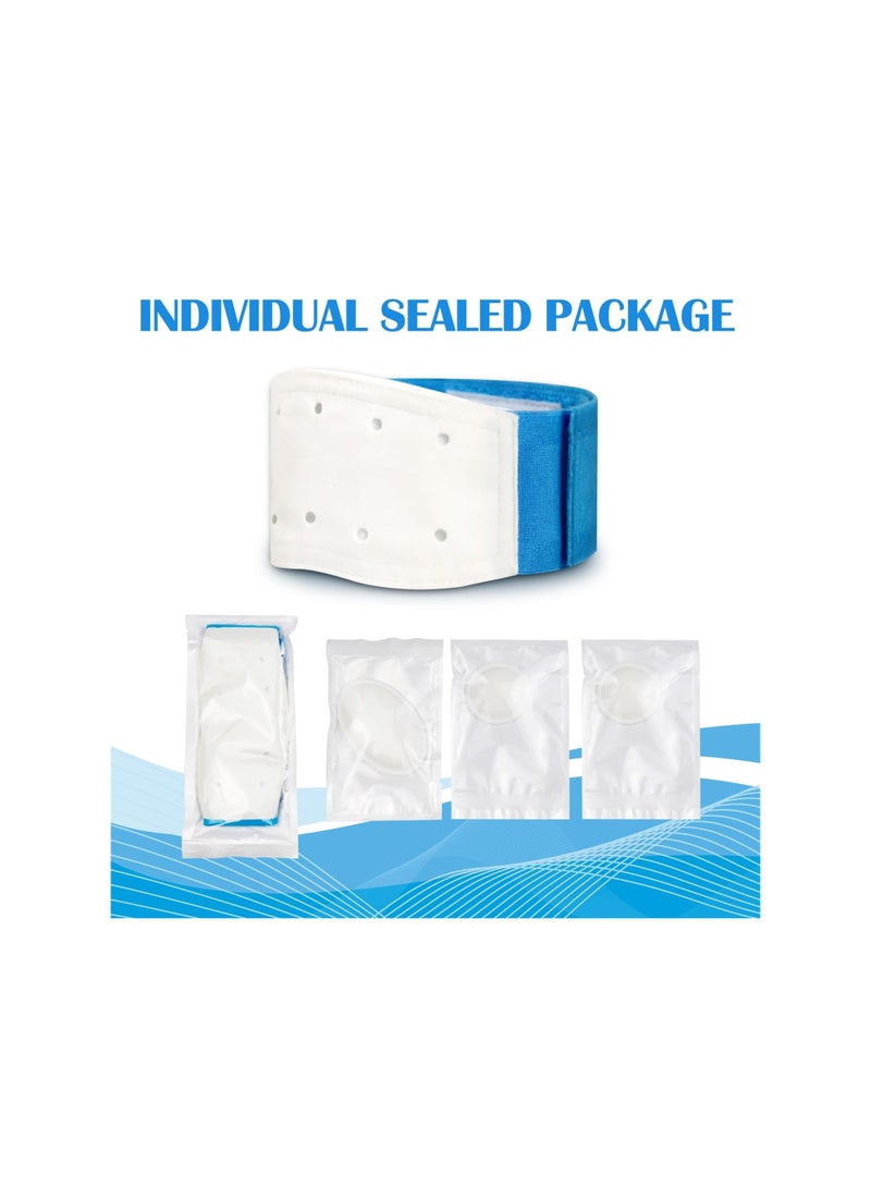 SYOSI Baby Umbilical Hernia Belt, Belly Button Wrap for Newborns, Elastic Belly Band Navel Truss Support Abdominal Binder for Infants, Newborn Care, Soft, Breathable(12-19 Inches)(Blue Pink Random) - Image 4