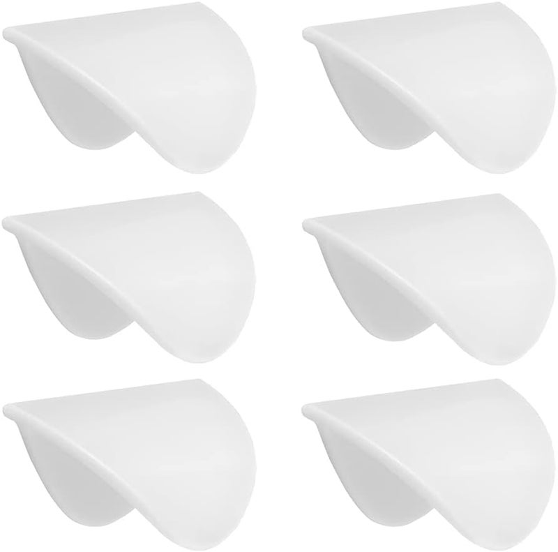 KPNG Self-Adhesive Pull Handle for Drawer, Cabinet Knobs,Dresser, Sliding Door/Glass/Wardrobe,Stick on Handle No Drilling Needed Cabinet Knobs Replacement (White, Pack of-6) - Image 1