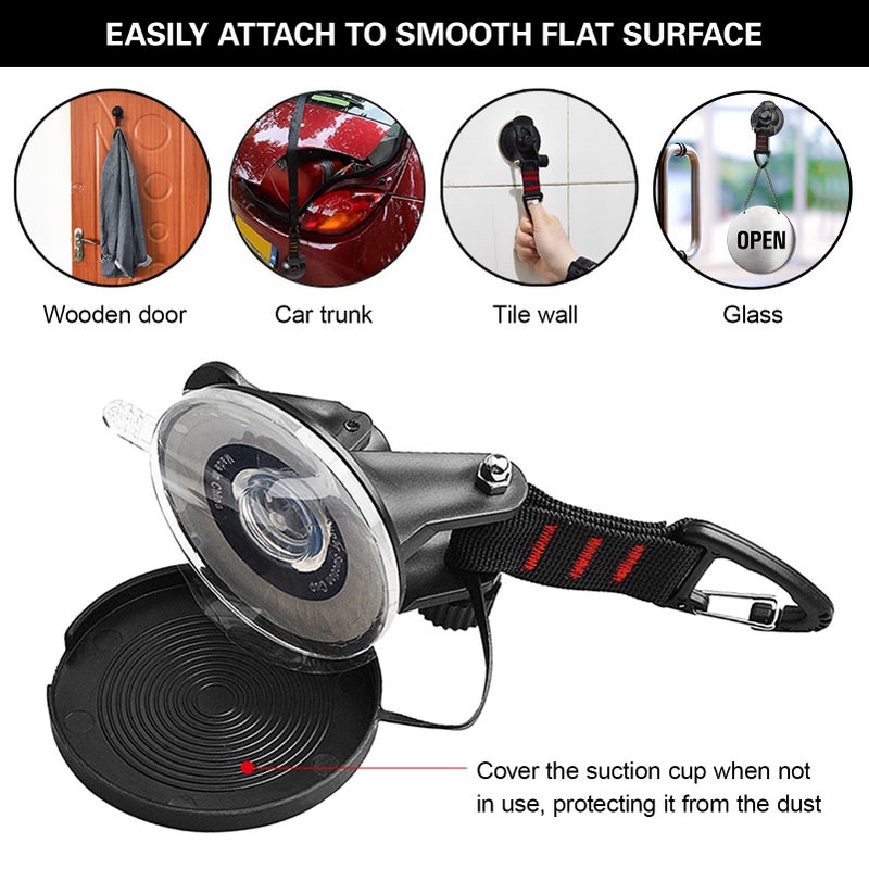 4pcs Suction Cup Securing Hook for Car Awning Tent Camping Tarp - Image 3