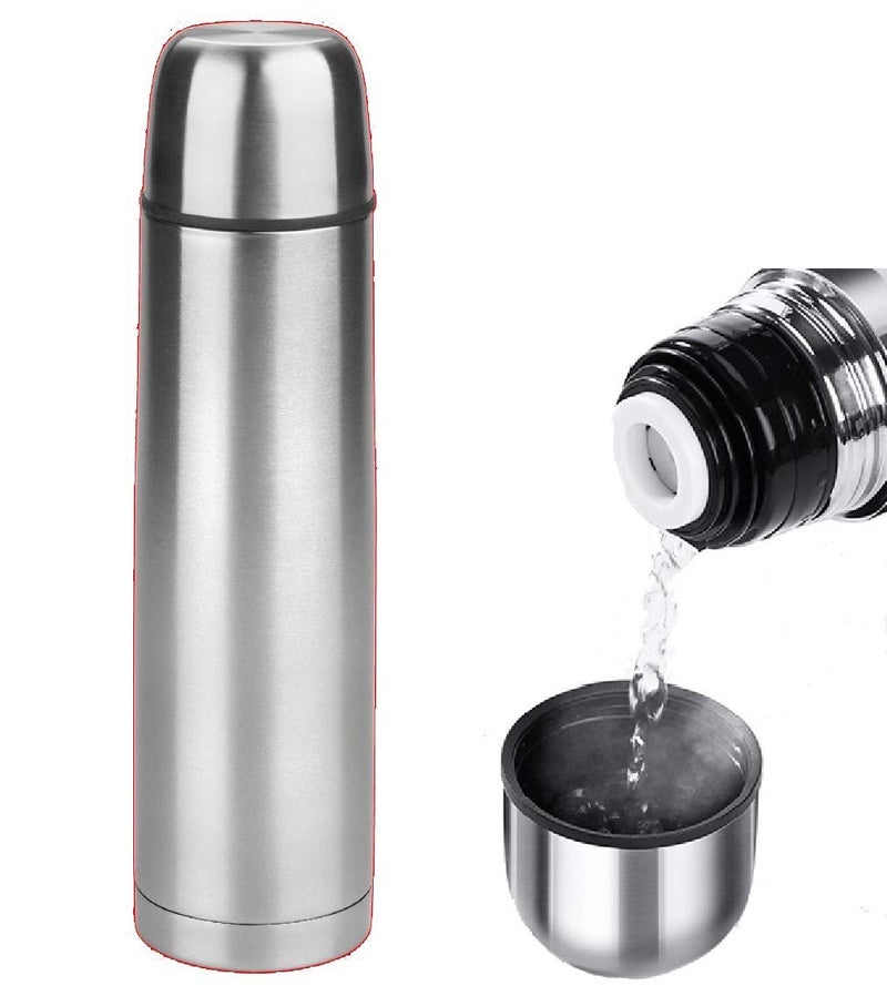 SMALL 500 ml 169 Ounce Coffee Thermos  Thermal Water Bottle for Tea Hot  Cold Drinks Stainless Steel Vacuum Sealed Insulated Thermos Water Flasks Bottles Work Travel Termo Para Cafe Bebes 05 Quart