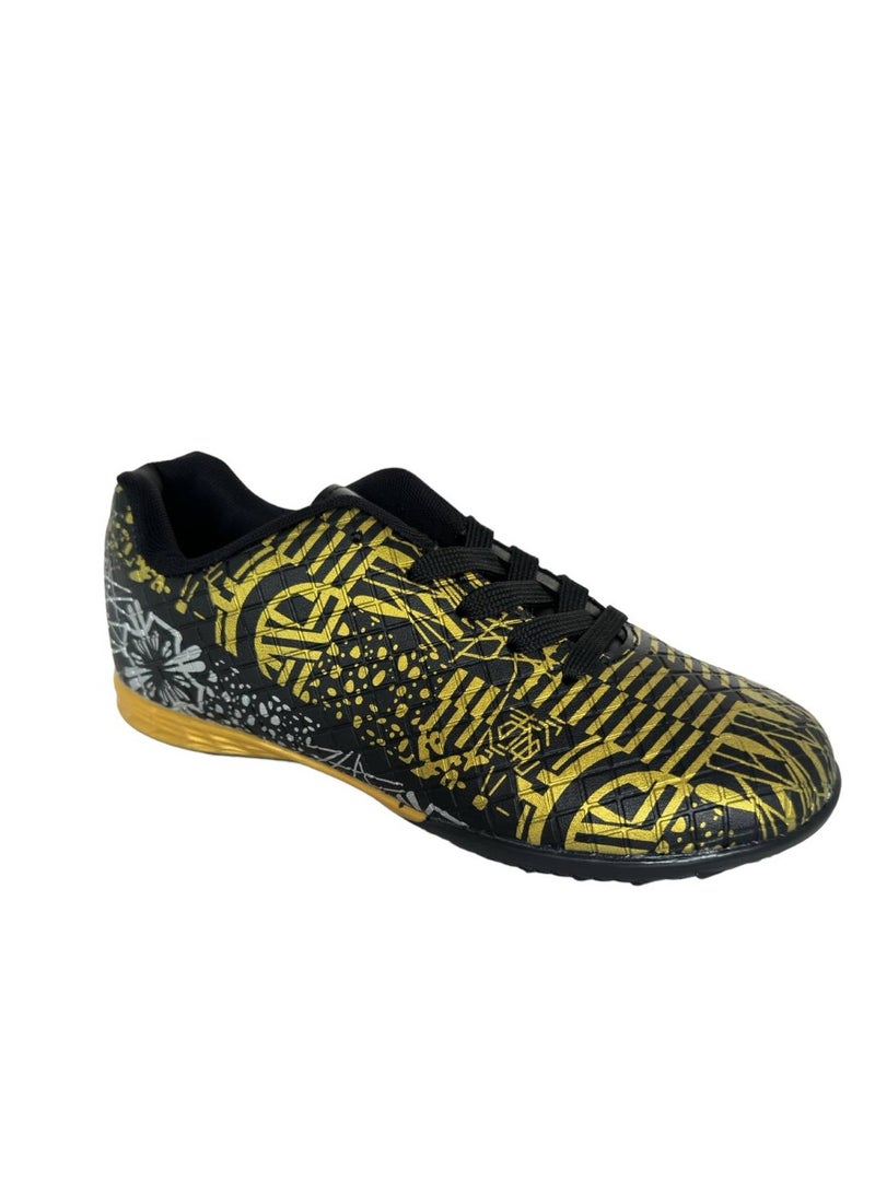 Youth tartan five-a-side lace-up football shoes - Image 1