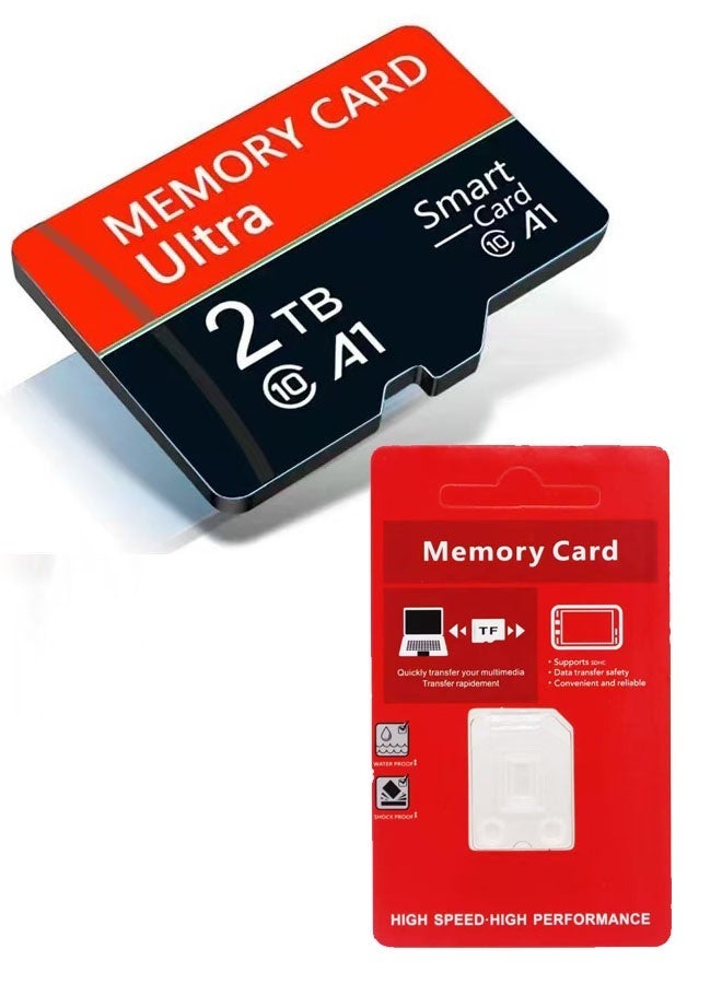 2TB Micro SD Card with Adapter - High-Speed Class 10 for Dash Cams, Action Cameras, and Security Systems - Image 1