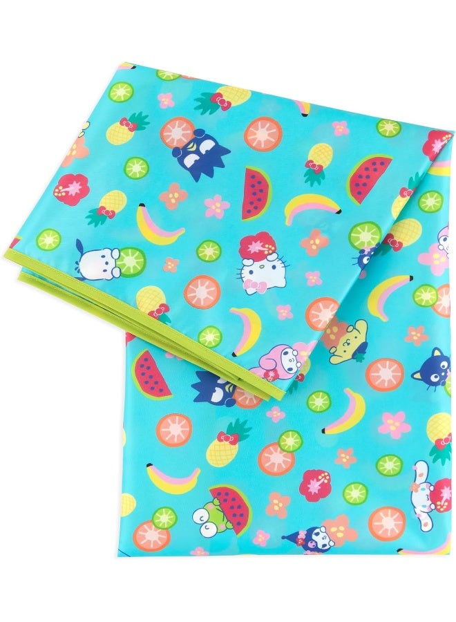 Bumkins Baby Splat Mat for Under High Chair, Babies Toddlers Eating Mess Mat, Waterproof Reusable Cloth for Arts and Crafts, Playtime for Kids, Floors or Tables, Fabric 42inx42in, Sanrio Hello Kitty - Image 1