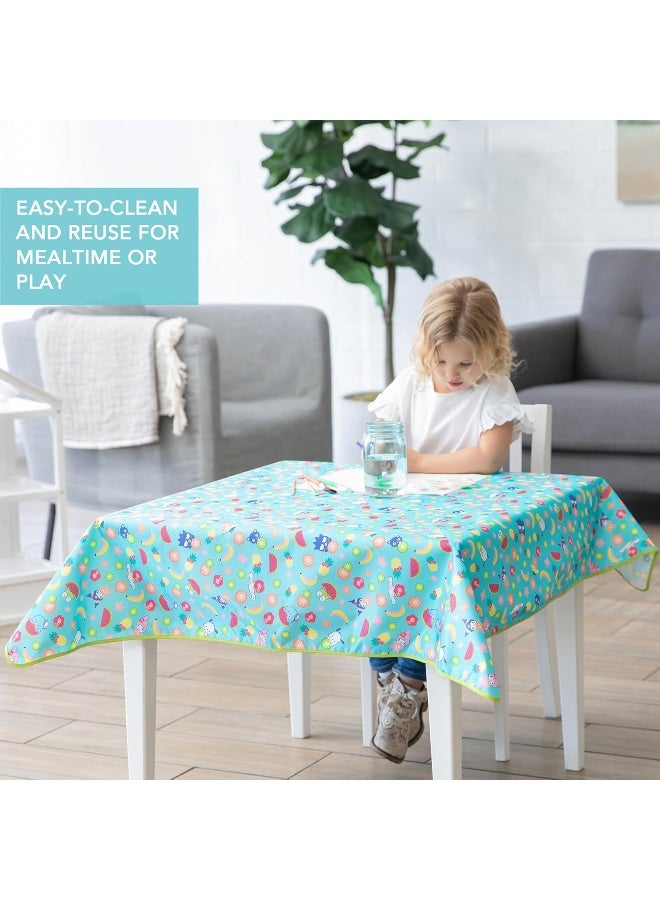 Bumkins Baby Splat Mat for Under High Chair, Babies Toddlers Eating Mess Mat, Waterproof Reusable Cloth for Arts and Crafts, Playtime for Kids, Floors or Tables, Fabric 42inx42in, Sanrio Hello Kitty - Image 4