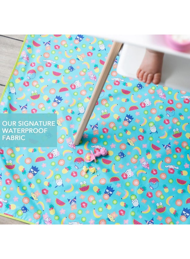 Bumkins Baby Splat Mat for Under High Chair, Babies Toddlers Eating Mess Mat, Waterproof Reusable Cloth for Arts and Crafts, Playtime for Kids, Floors or Tables, Fabric 42inx42in, Sanrio Hello Kitty - Image 3