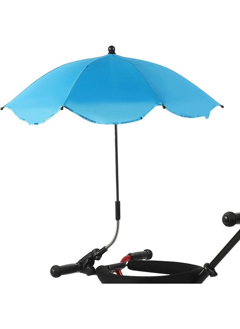 Valkyrie Detachable 360 ​​Degree Adjustable 66 cm Umbrella for Baby Stroller - Blue  - Image 1