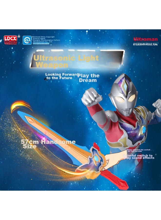 Ldcx Ultraman Tiga Action Figure Transformation Device Light Stick Set Gift Box Toy For Boys, Children's Day Gift, Birthday Present - Image 5