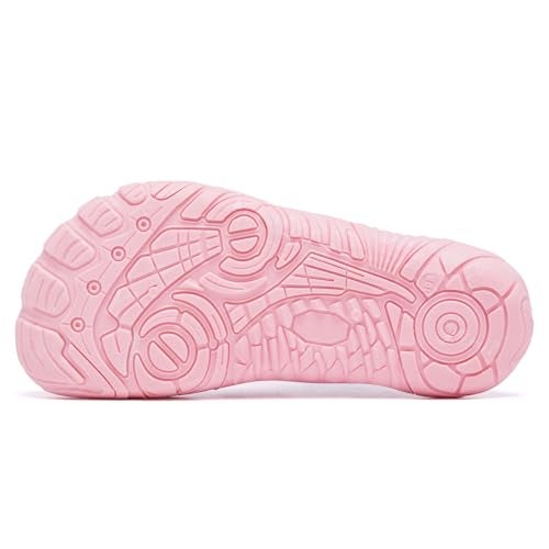 Racqua Kids Girls Water Shoes Breathable Swim Shoes Quick Dry Aqua Shoes Lightweight Non-Slip Outdoor Pool Beach Shoes Pink 3 - Image 5