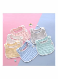 6 Pack Muslin Bibs, Baby Drool Bibs, Adjustable Multi-Use Scarf Bibs, 8 Layers 100% Organic Cotton with Super Absorbent Soft Breathable Bibs for Boys and Girls - pzsku/Z8A68A4B216EA0D78ECD6Z/45/_/1721986892/970613b9-ea4a-4c7d-a2b5-6f4e01697a58