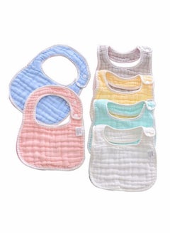 6 Pack Muslin Bibs, Baby Drool Bibs, Adjustable Multi-Use Scarf Bibs, 8 Layers 100% Organic Cotton with Super Absorbent Soft Breathable Bibs for Boys and Girls - pzsku/Z8A68A4B216EA0D78ECD6Z/45/_/1721986902/ab518f64-0fc2-43ed-adb1-4e298b158ce9