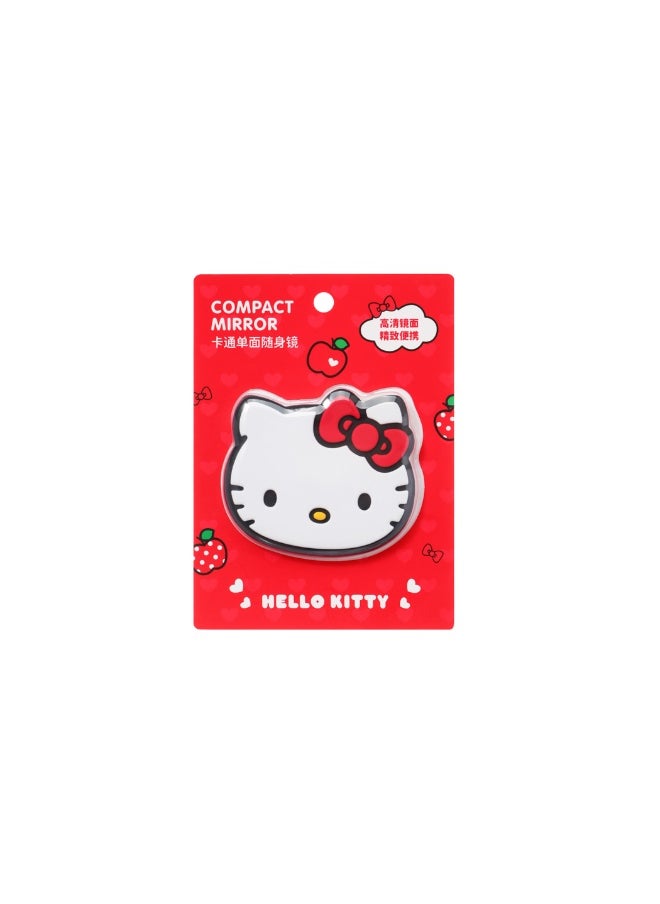 Miniso Touch up on the go with this compact mirror featuring Hello Kitty and apple design. 