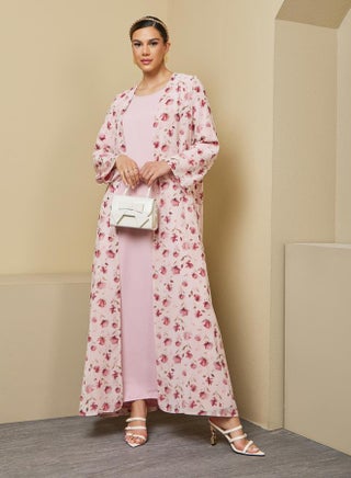 Floral Print Abaya with Solid Inner Dress Modest Set - pzsku/Z8A68C1FAAE8910DE641EZ/45/_/1739732096/c0d0574a-a04a-48d0-b9c5-700d11ca712b