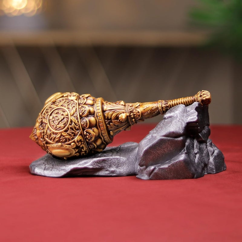 Artarium Hanuman Ji Gada Bajrang Bali Gada Hanuman Sota Decorative Showpiece for Pooja Room Decoration Home Decor Living Room Office Decoration Gifting Hanuman Gada Big - Image 2