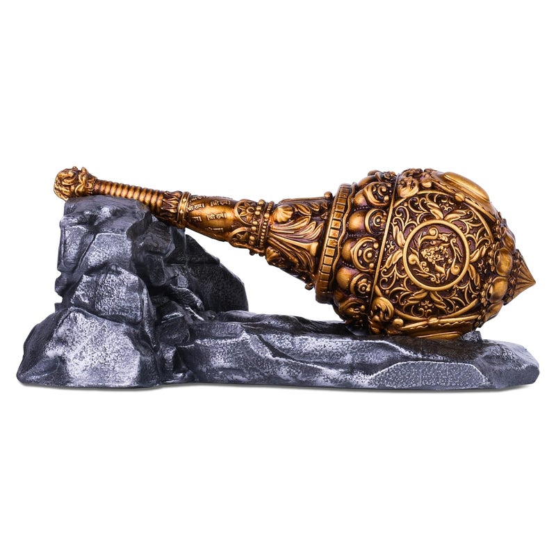 Artarium Hanuman Ji Gada Bajrang Bali Gada Hanuman Sota Decorative Showpiece for Pooja Room Decoration Home Decor Living Room Office Decoration Gifting Hanuman Gada Big - Image 1