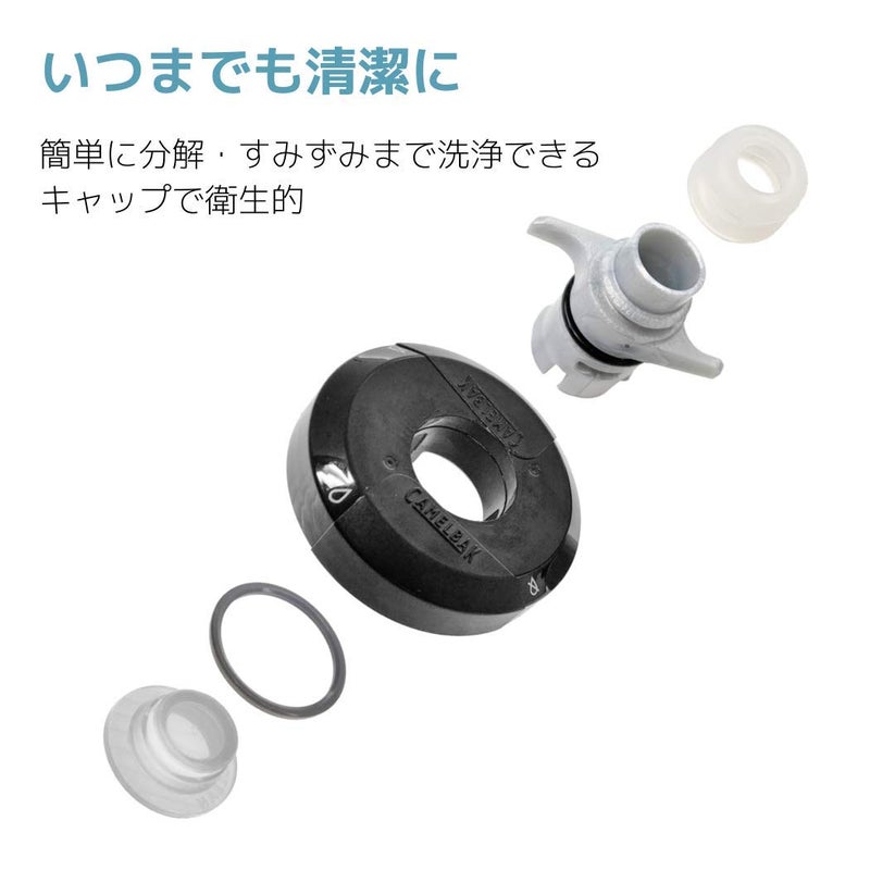 CamelBak Podium Chill Bike Insulated Squeeze Water Bottle Black, 24oz - Image 2