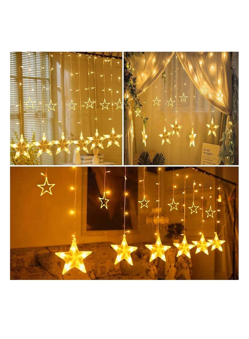 Home Decoration LED Star Lights, Curtain String Lights for Bedroom, 8 Lighting Modes, Waterproof Fairy Lights For special occasions - Image 3