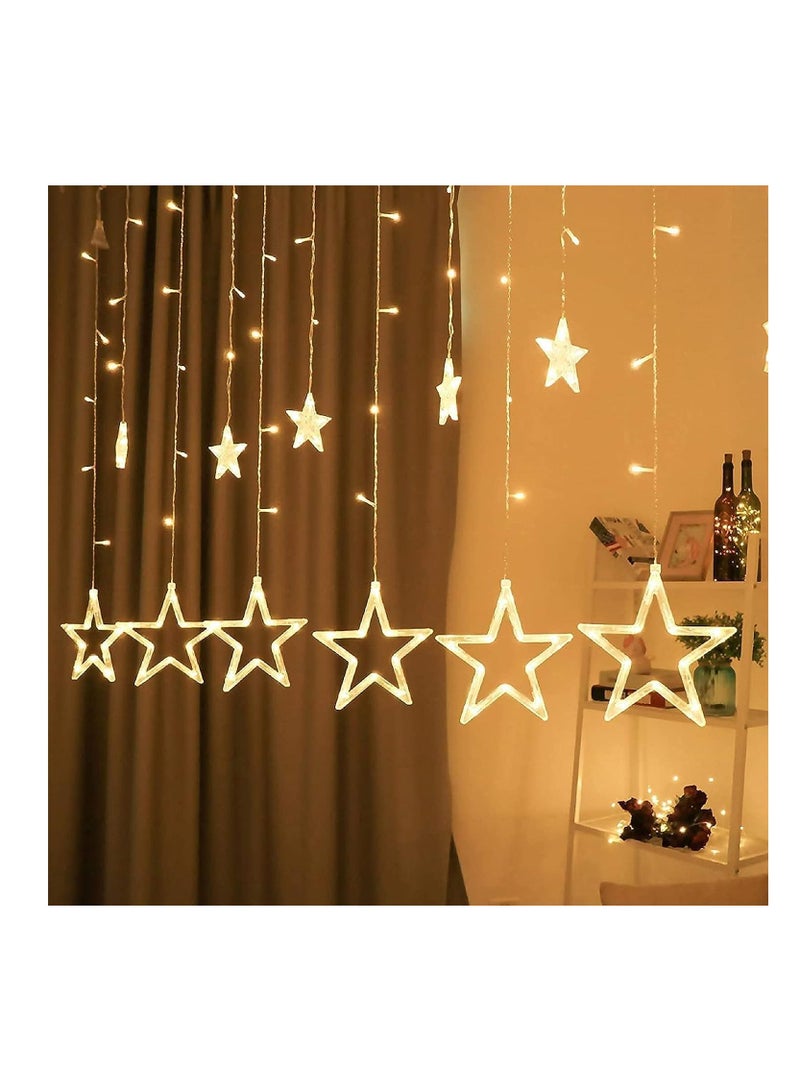 Home Decoration LED Star Lights, Curtain String Lights for Bedroom, 8 Lighting Modes, Waterproof Fairy Lights For special occasions - Image 1