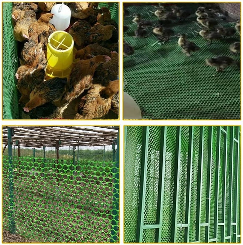 Plastic Chicken Wire Mesh Fence - Lightweight Hexagonal Garden and Poultry Netting for Pets and Floral Use (0.5m x 0.5m) - Image 2