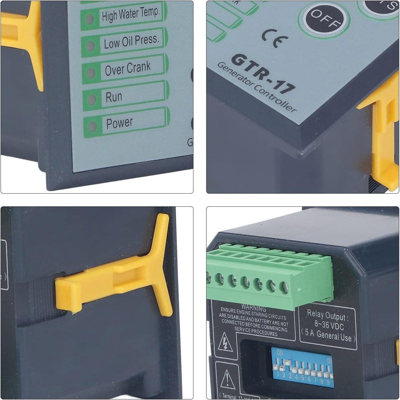 Generator Controller Module 2 Control Modes 5 - 300VAC, Programmable Genset Controller with LED Indicator - Manual and Automatic Startup, Fault Code Display, Engine Performance - Image 4