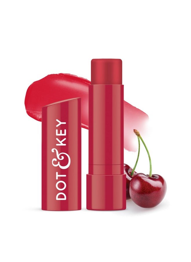 Dot & Key Dot & Key Barrier Repair Hydrating Lip Balm SPF 50 | Cherry Crimson | Repairs Damaged Lip Barrier | High Tinted | 4.5 gm  - Image 1