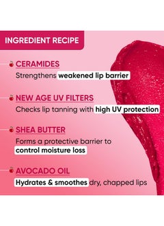 Dot & Key Dot & Key Barrier Repair Hydrating Lip Balm SPF 50 | Cherry Crimson | Repairs Damaged Lip Barrier | High Tinted | 4.5 gm  - Image 5