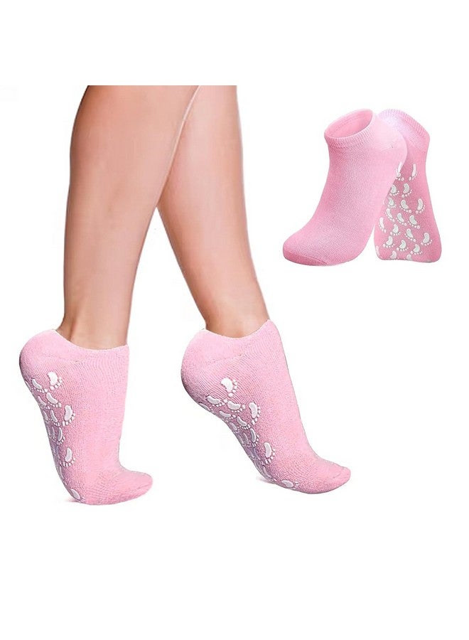 F4FIVE Silicone Socks for Women, Crack Heel Repair Socks, Spa Gel Socks for Women, Silicon Socks, Silicone Socks for Men, Foot Hydration Socks Vitamin E-Multicolour 1 Pair - Image 1
