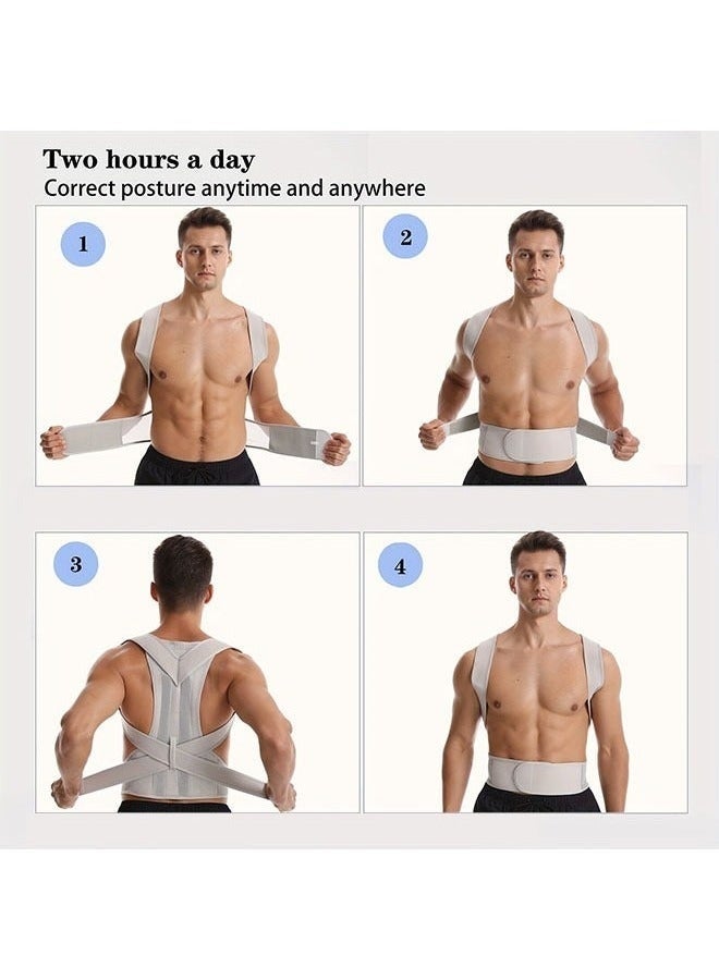 Postural Belt Correction Belt, Shoulder Posture Corrector, Invisible Orthopedic Corset Straight Back Support, Back Pain Relief（XL） - Image 4