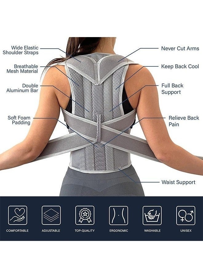 Postural Belt Correction Belt, Shoulder Posture Corrector, Invisible Orthopedic Corset Straight Back Support, Back Pain Relief（XL） - Image 2