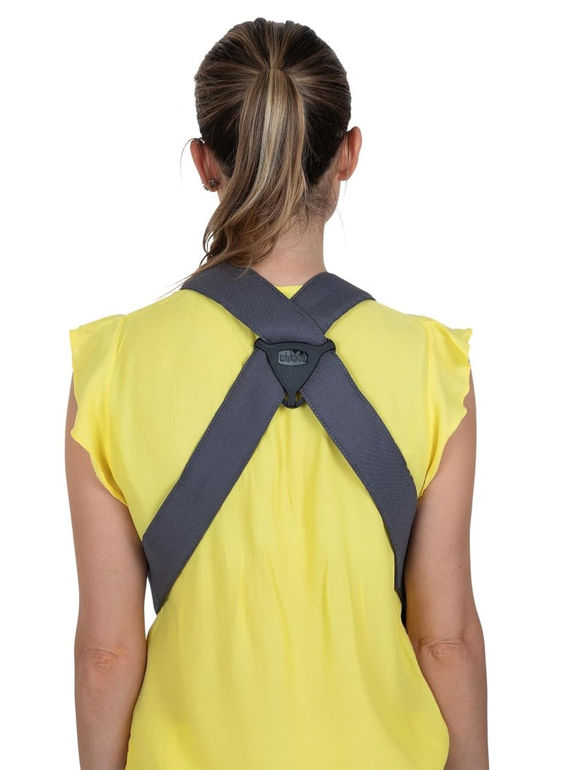 Chicco EasyFit Ergonomic Multi Position Carrier Bag Wide Seat Suitable for All Body Sizes - Ideal from Birth - Moon Grey - Image 4