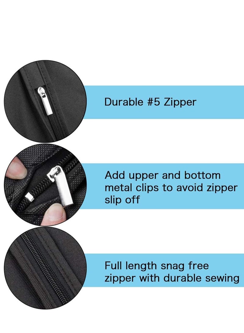 Zikra Oxford Fabric Suit Cover, with Zipper and Transparent Window, Anti-Moth Protector, for Costumes, Dresses, Coats, Storage or Travel - Image 4