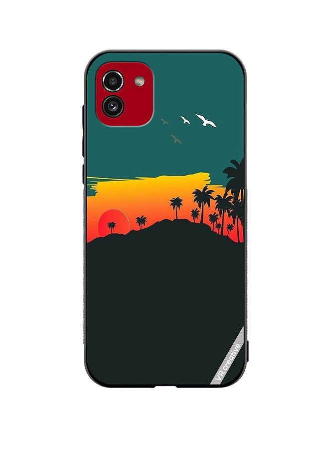 VR CREATIVE Protective Case Cover For Samsung Galaxy A03 Nature Design Multicolour - Image 1