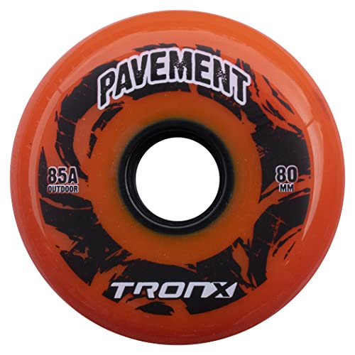 TronX Outdoor Pavement Asphalt Hilo 4-76MM/4-80MM 85A Inline Roller Hockey Wheels 8 Pack - Image 3