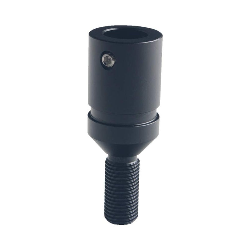 DEWHEL Custom Aluminum Universal Shift knob Shifter Adapter Compatible with Non Threaded Shifters BMW Mini M12X1.25 (Black) - Image 4
