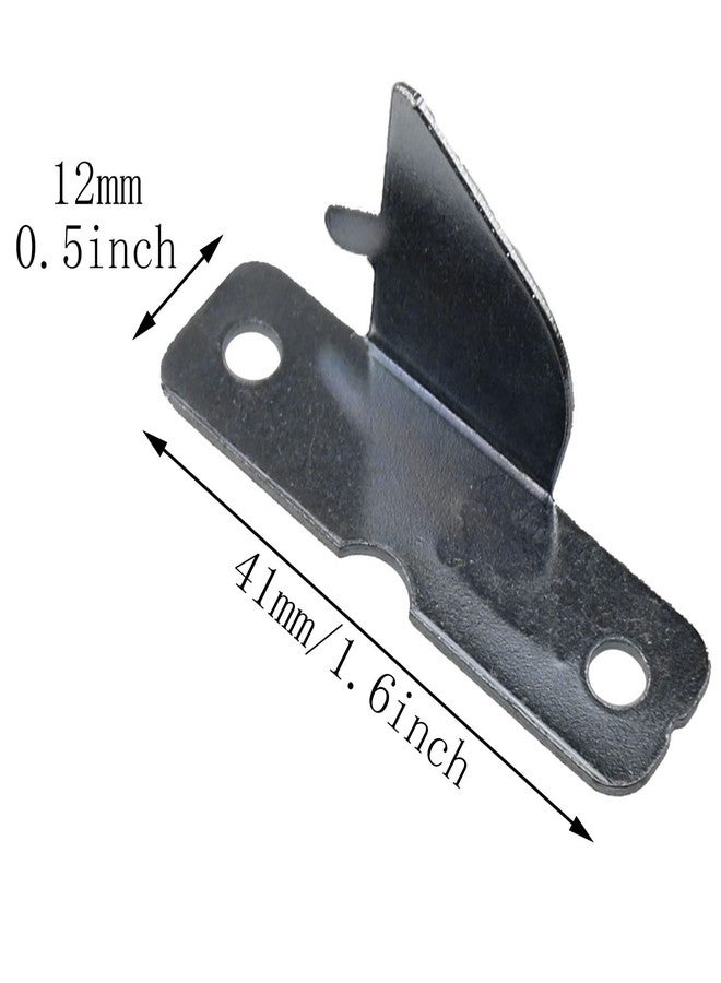 MEETOOT 2 Sets Curtain Rod Bracket Hook Accessories Middle Support Curtain Rod Bracket (4 x Fixing Brackets and 8 x Mounting Screws) - Image 2