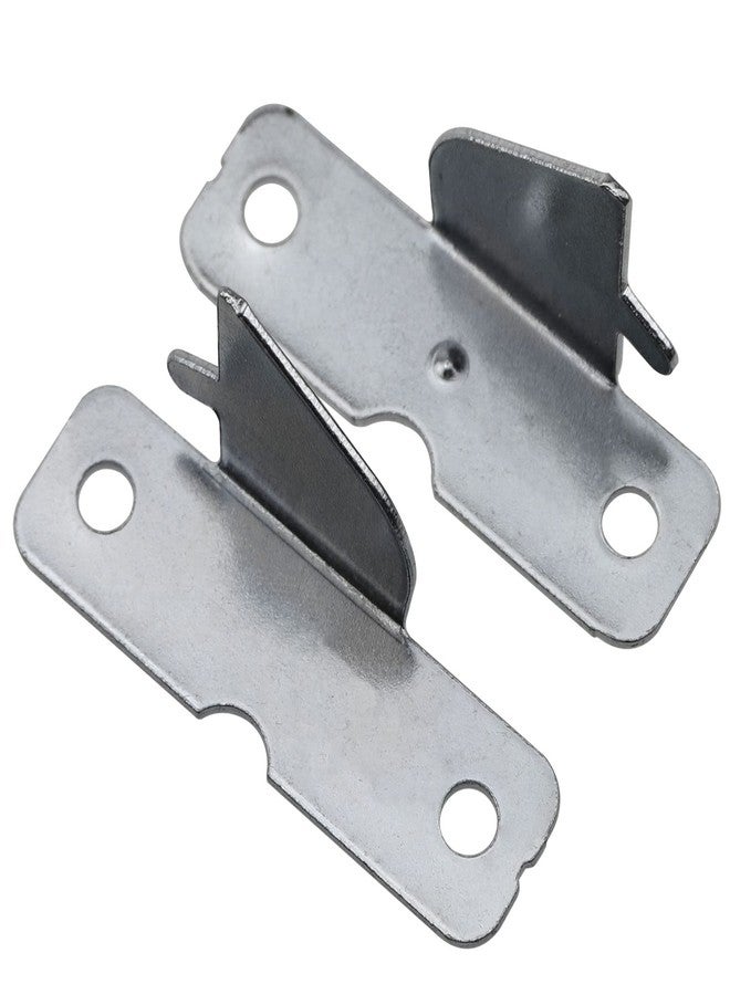 MEETOOT 2 Sets Curtain Rod Bracket Hook Accessories Middle Support Curtain Rod Bracket (4 x Fixing Brackets and 8 x Mounting Screws) - Image 4