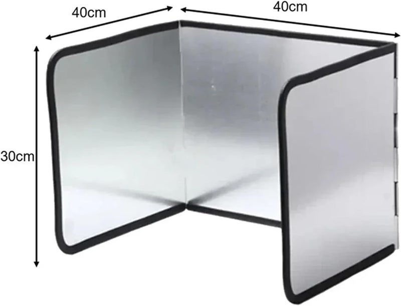 Splash Guard for Stove Kitchen Anti Oil Splatter Shield Guard Stove Splash Screen Heat Insulation Gas Baffle Tool(30x40x40cm) - Image 2