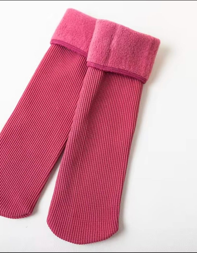WKLOUYHE Kids Warm Woolen Fleece Winter Ankle Length Socks For Baby Boys And Baby Girls_Multicolour(1-2 Years)_Pack Of 06 - Image 5