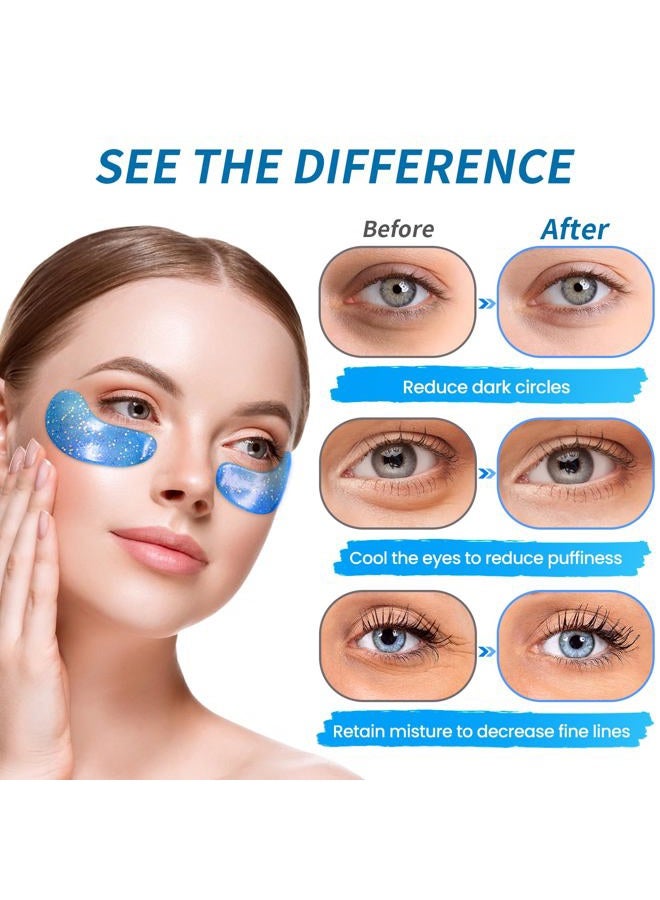 OneSpring Eye Gel Pads (24 Pairs) - Under Eye Patches for Puffy Eyes, Wrinkles, Dark Circles, Natural Collagen Eye Gels, Under Eye Mask Patches for Face to Soothe Puffiness, Eye Bags - Image 2